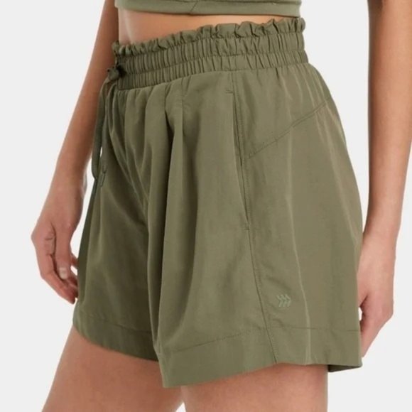 all in motion Shorts All In Motion Womens Moss Green Nylon Athletic